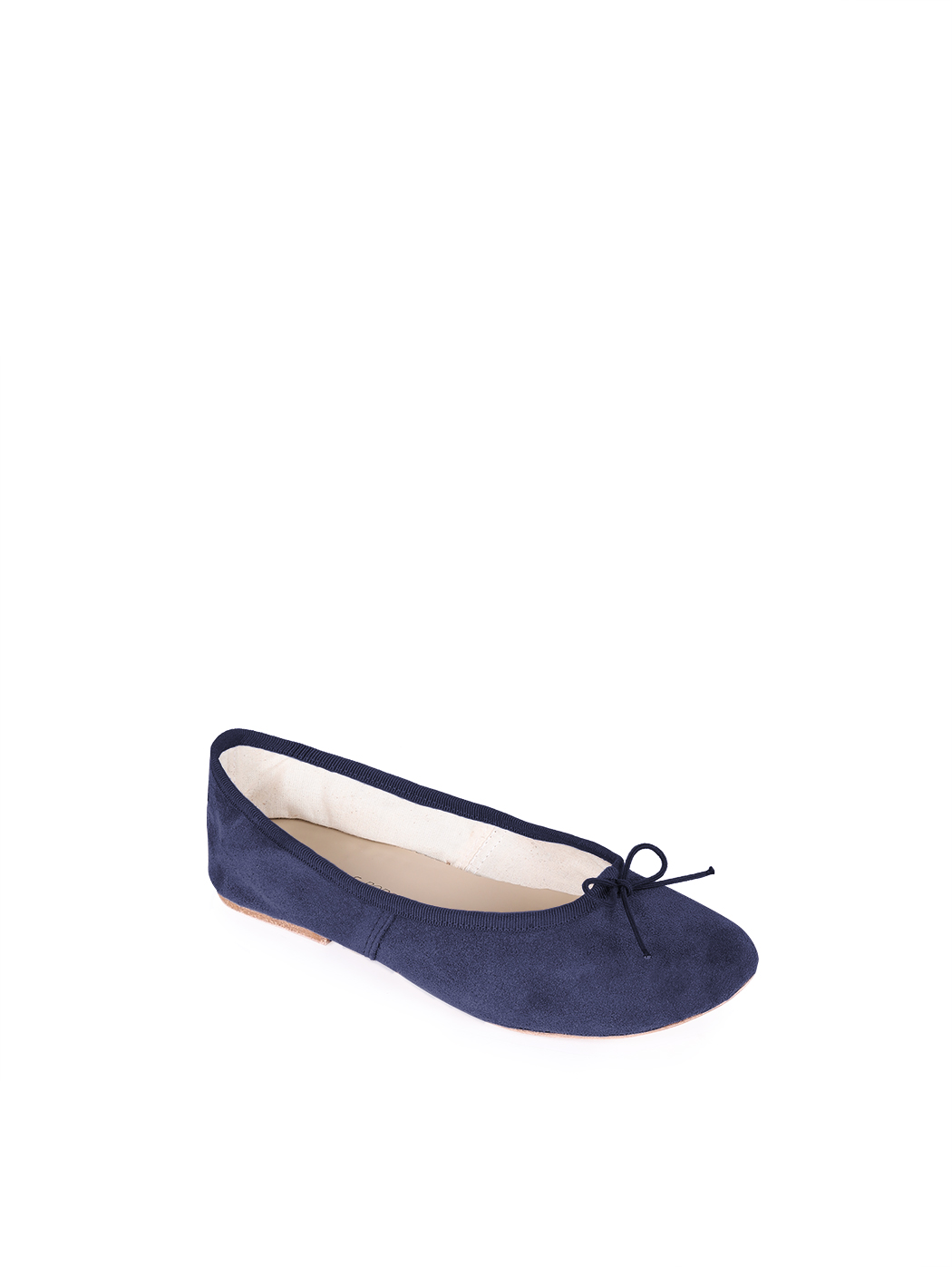 Ballet Flats Dark Blue Suede