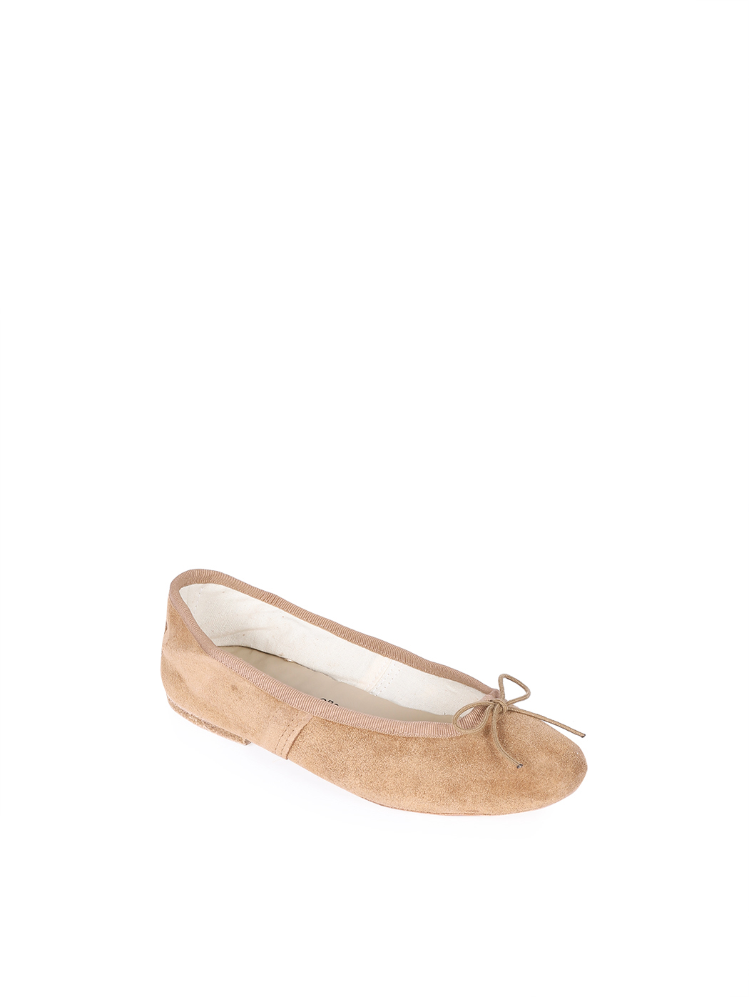 Ballet Flats Light Brown Suede