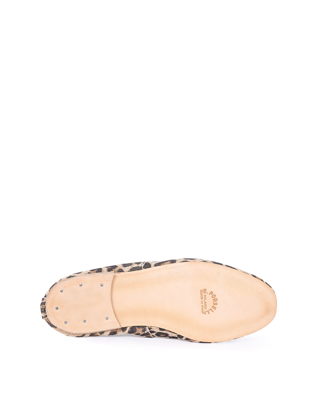 Ballet Flats Leopard Suede Black Trim