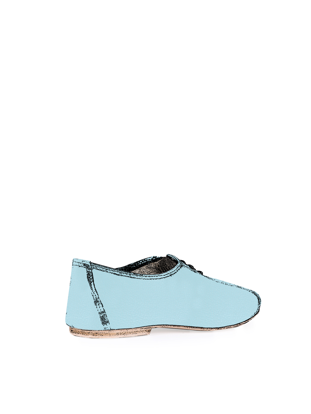 Jazz Dance Ballet Flat Shoes Light Blue 07-Light Blue