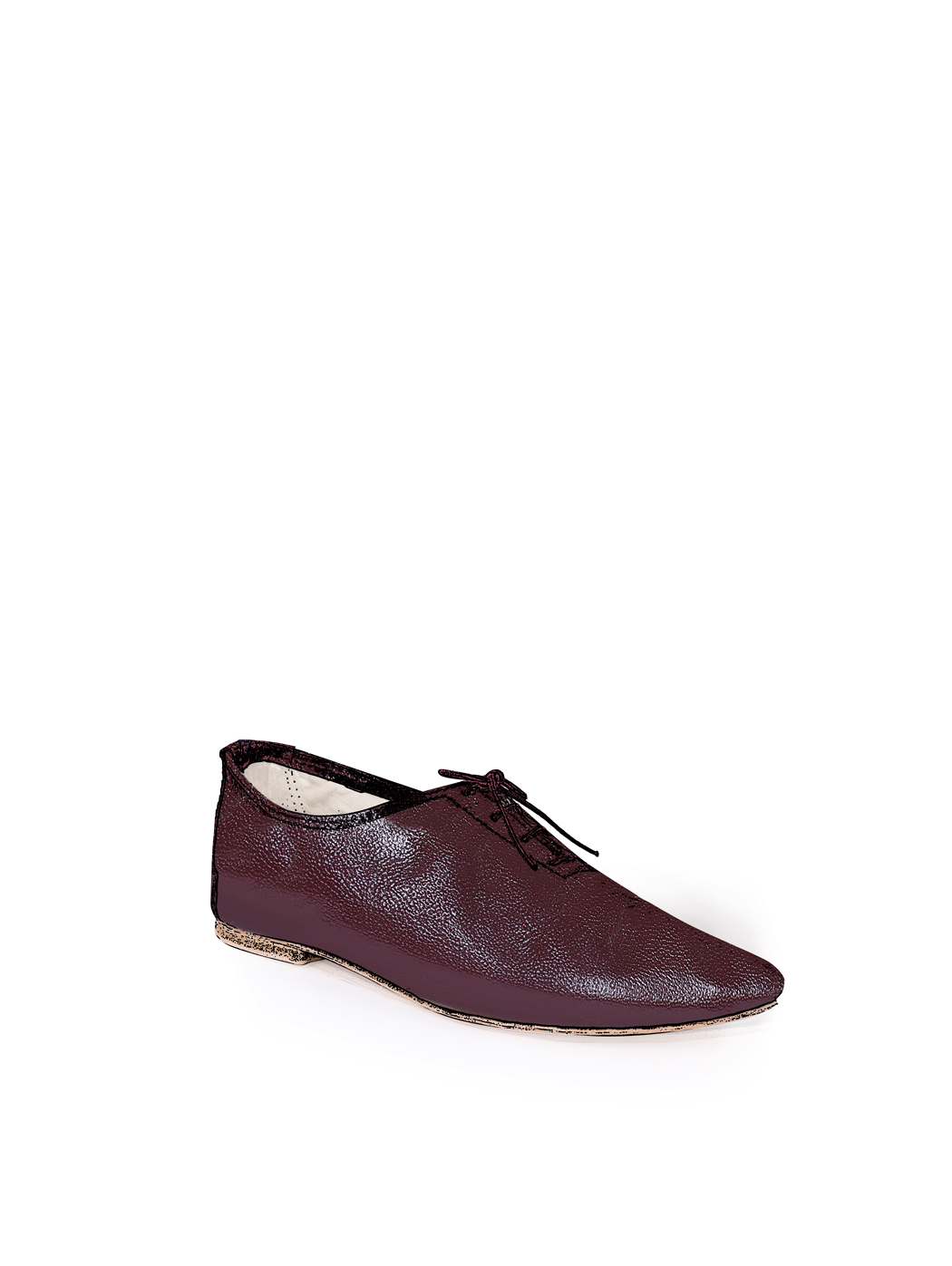 Jazz Dance Ballet Flat Shoes Bordeaux 08-Oxblood