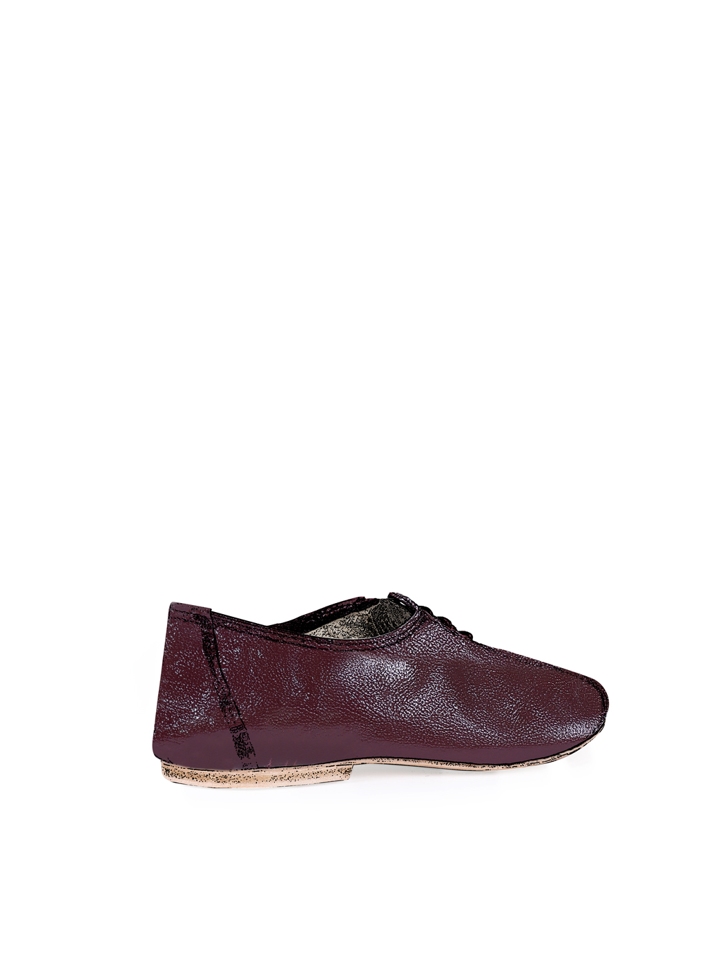 Jazz Dance Ballet Flat Shoes Bordeaux 08-Oxblood