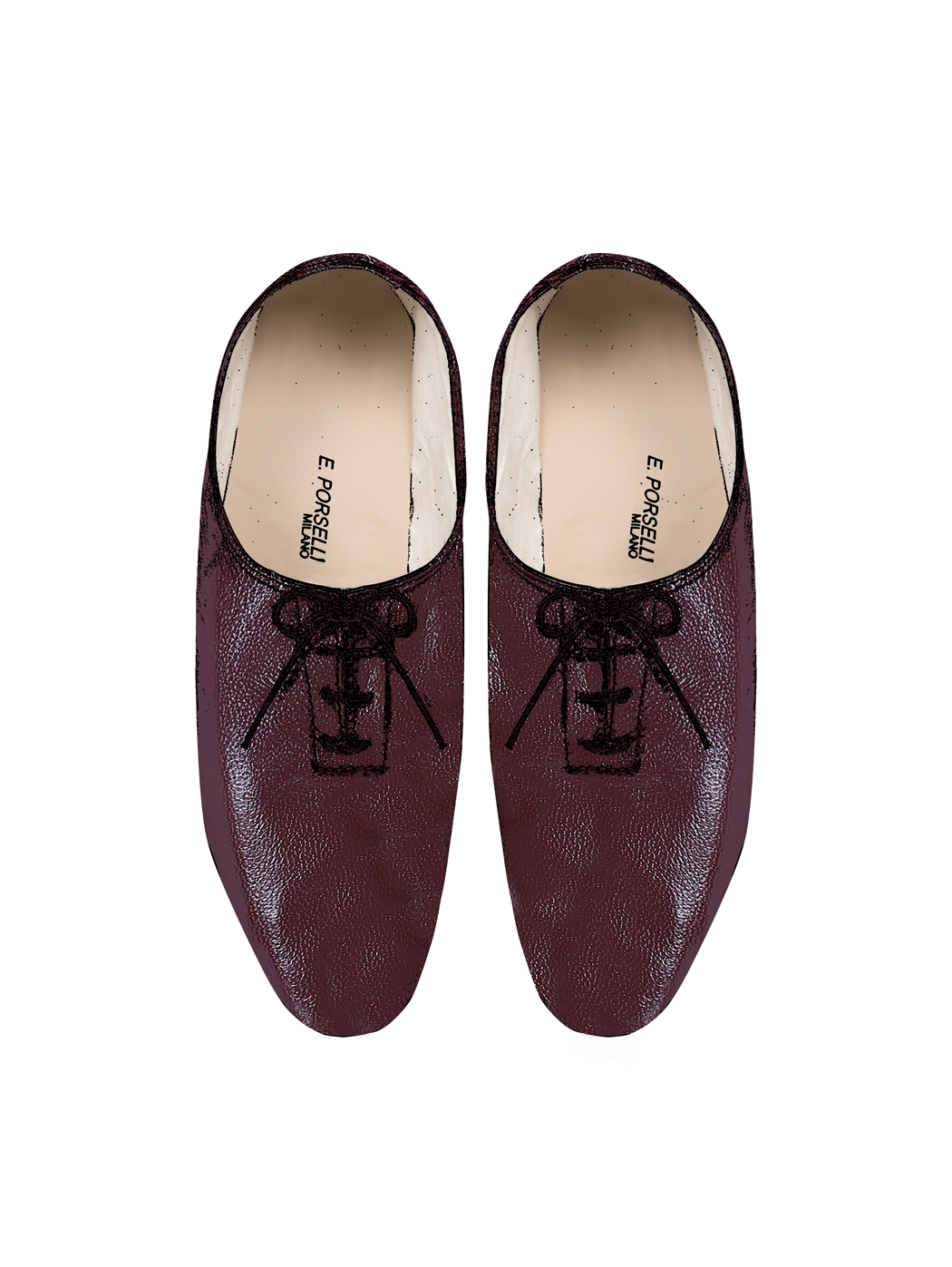 Jazz Dance Ballet Flat Shoes Bordeaux 08-Oxblood