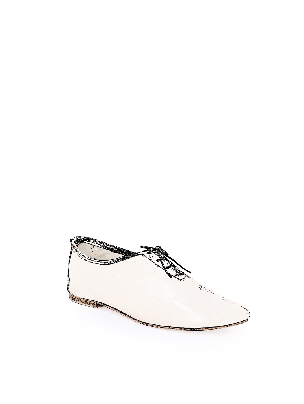 Jazz Dance Ballet Flat Shoes White 10-White