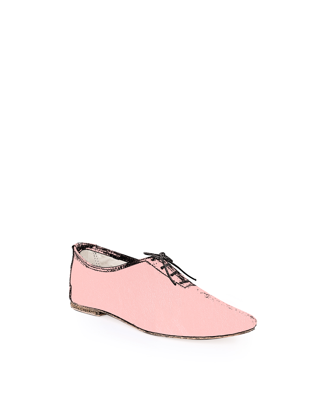 Jazz Dance Ballet Flat Shoes Pink 12-Pink