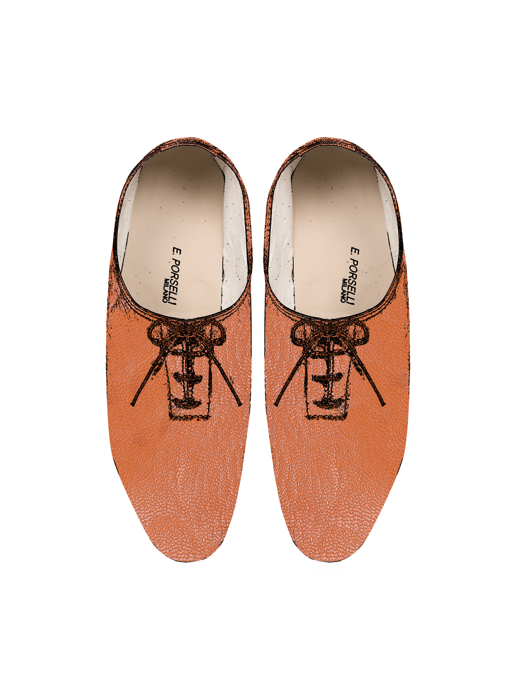 Jazz Dance Ballet Flat Shoes Rust 23-Rust