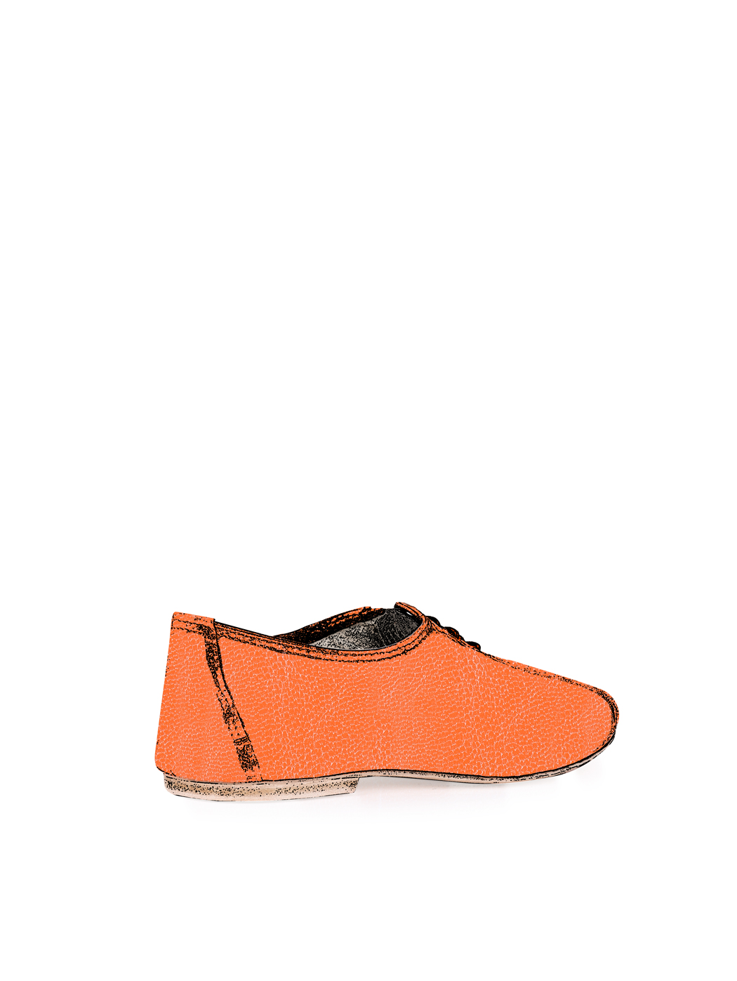 Jazz Dance Ballet Flat Shoes Orange 24-Orange