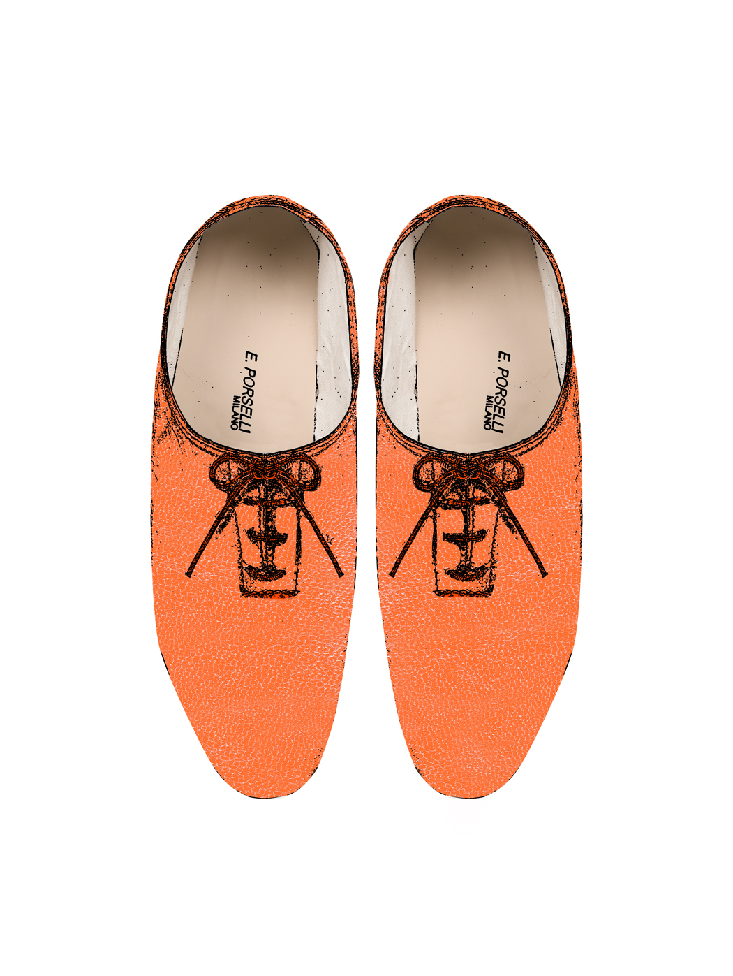 Jazz Dance Ballet Flat Shoes Orange 24-Orange