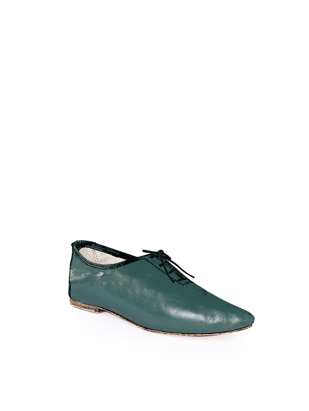 Jazz Dance Ballet Flat Shoes Dark Green 25-Dark Green