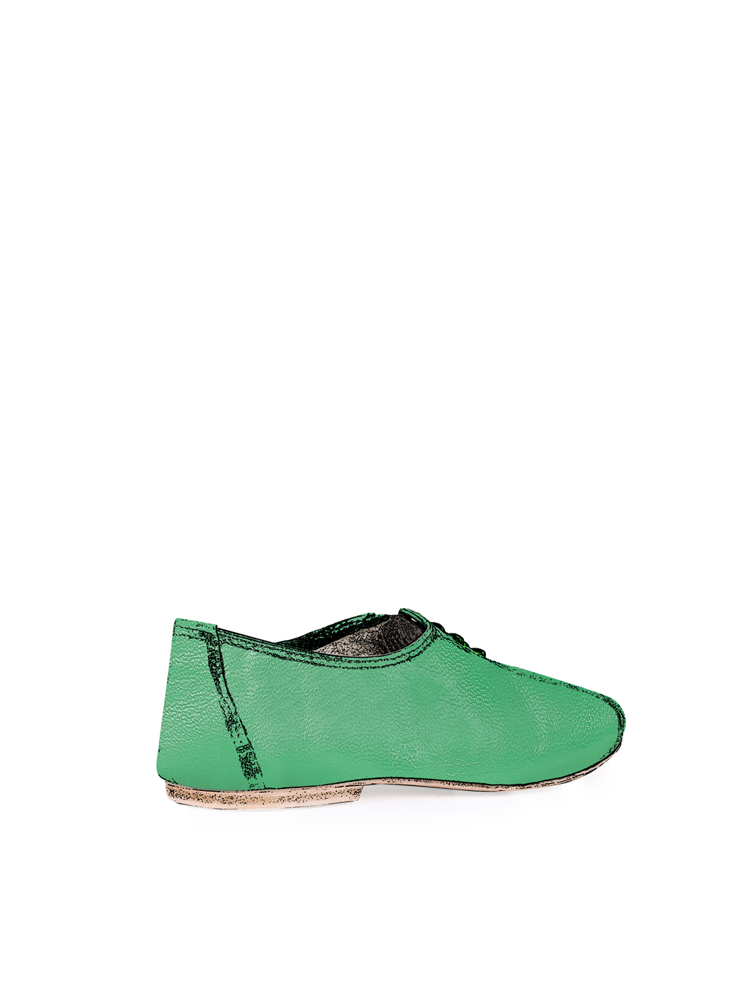 Jazz Dance Ballet Flat Shoes Green 28-Green