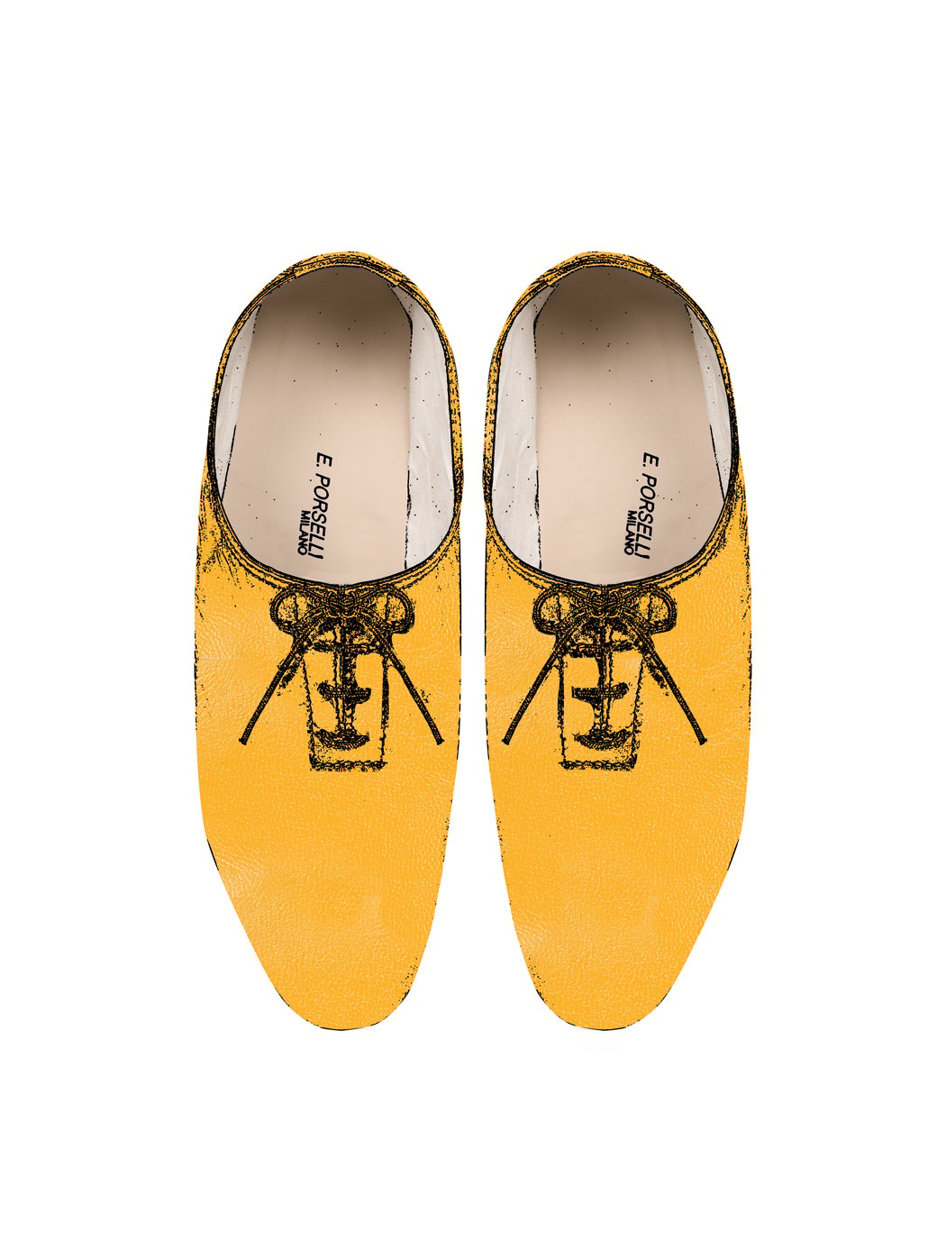 Jazz Dance Ballet Flat Shoes Mustard 32-Mustard