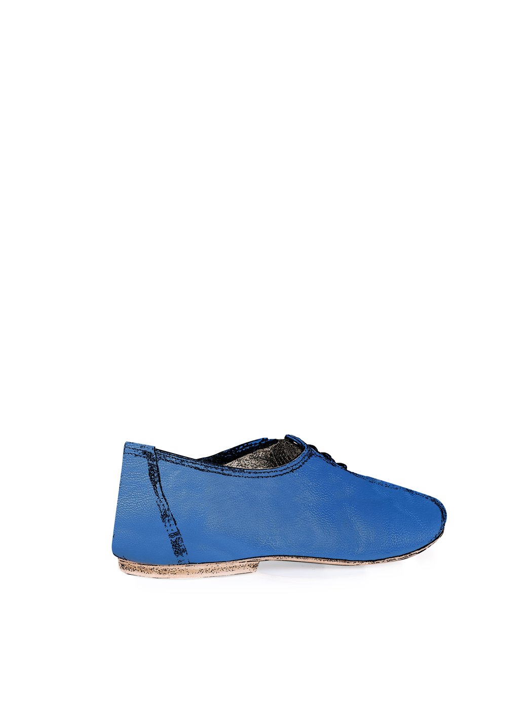 Jazz Dance Ballet Flat Shoes Blue 38-Blue