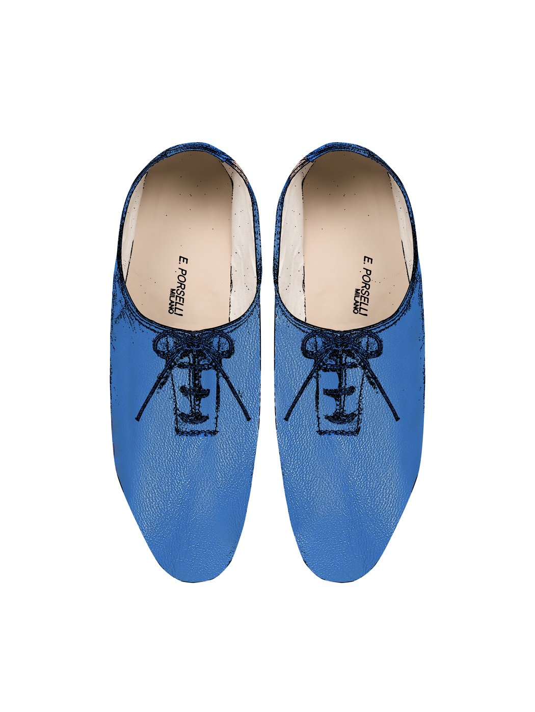 Jazz Dance Ballet Flat Shoes Blue 38-Blue