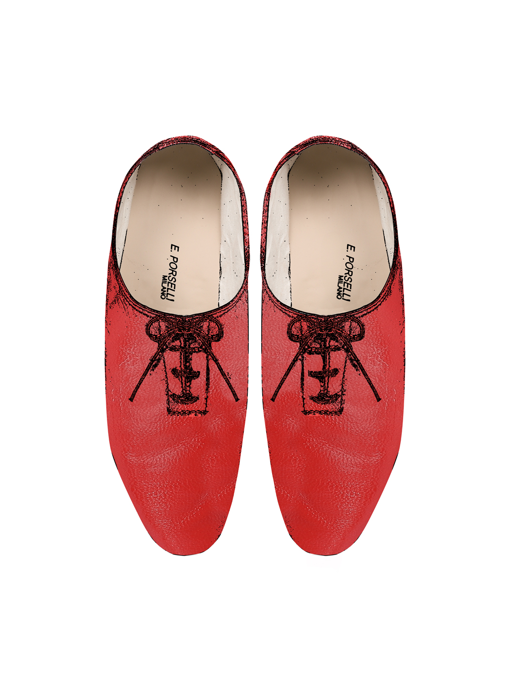 Jazz Dance Ballet Flat Shoes Red 45-Red