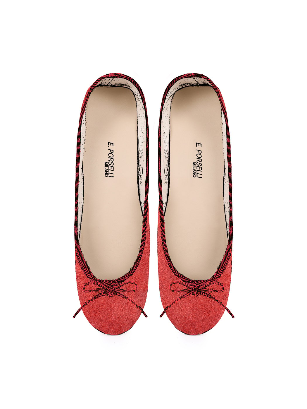 Total Flat Red Suede C08