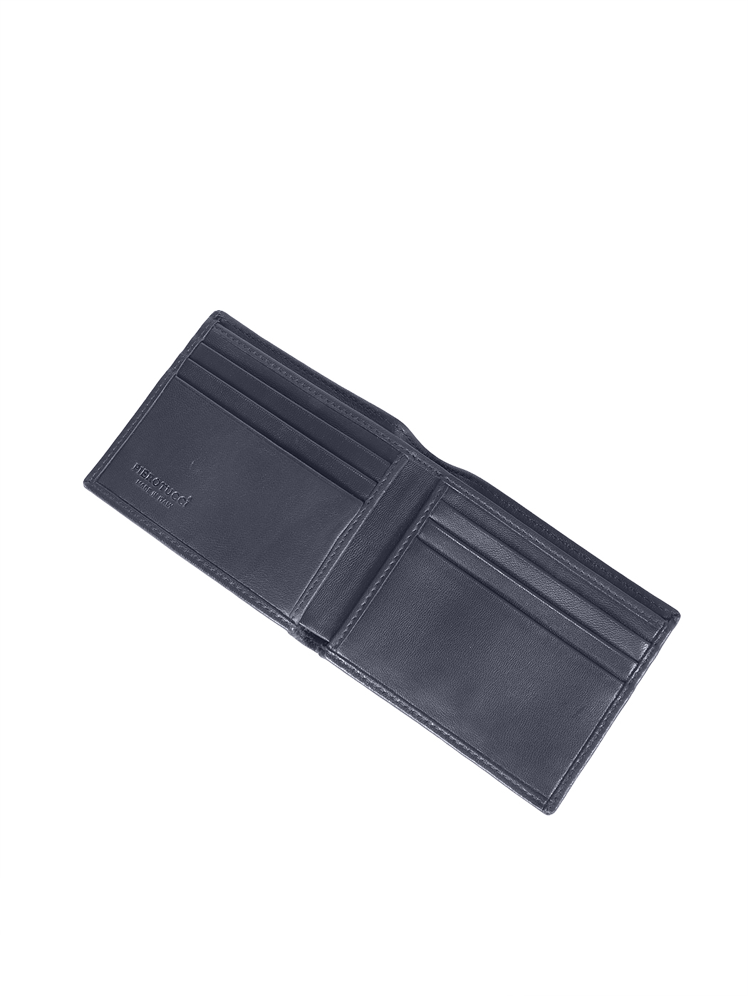 Slim Smooth Leather USD Bilfold Card Wallet Navy Blue