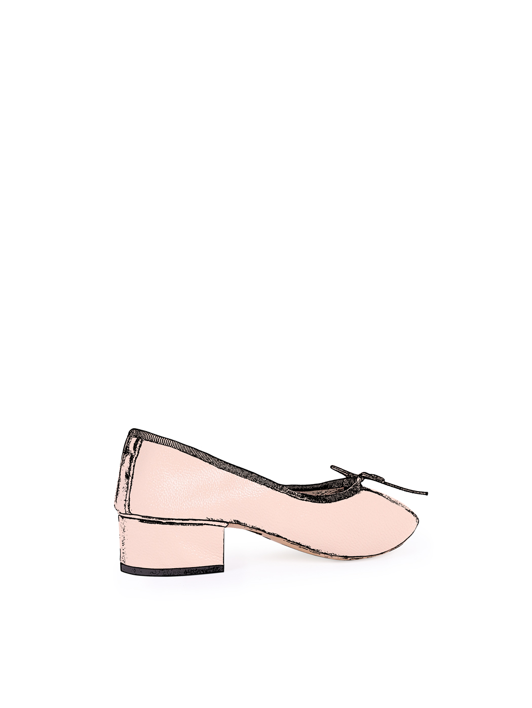 Ballet Pumps Block Heel Nude 42-Nude