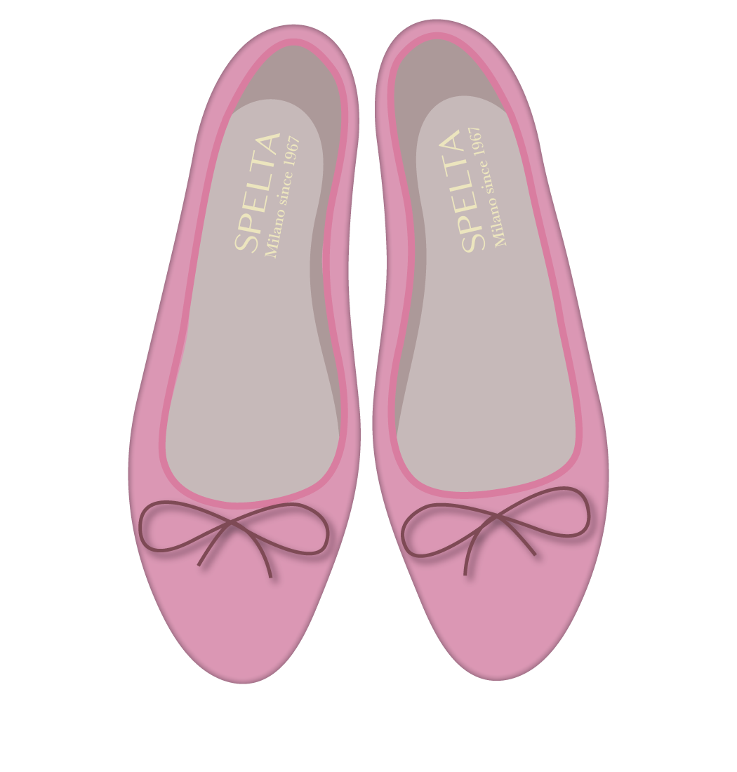 Ballet Flats Handmade - Antique Rose Suede